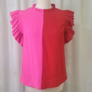 Jodifl Vibrant Ruffle Sleeve Top